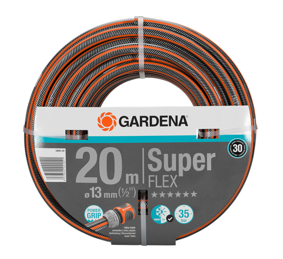 GARDENA Premium SuperFLEX Slang 20m - Perfekt anslutning och överlägsen flexibilitet!