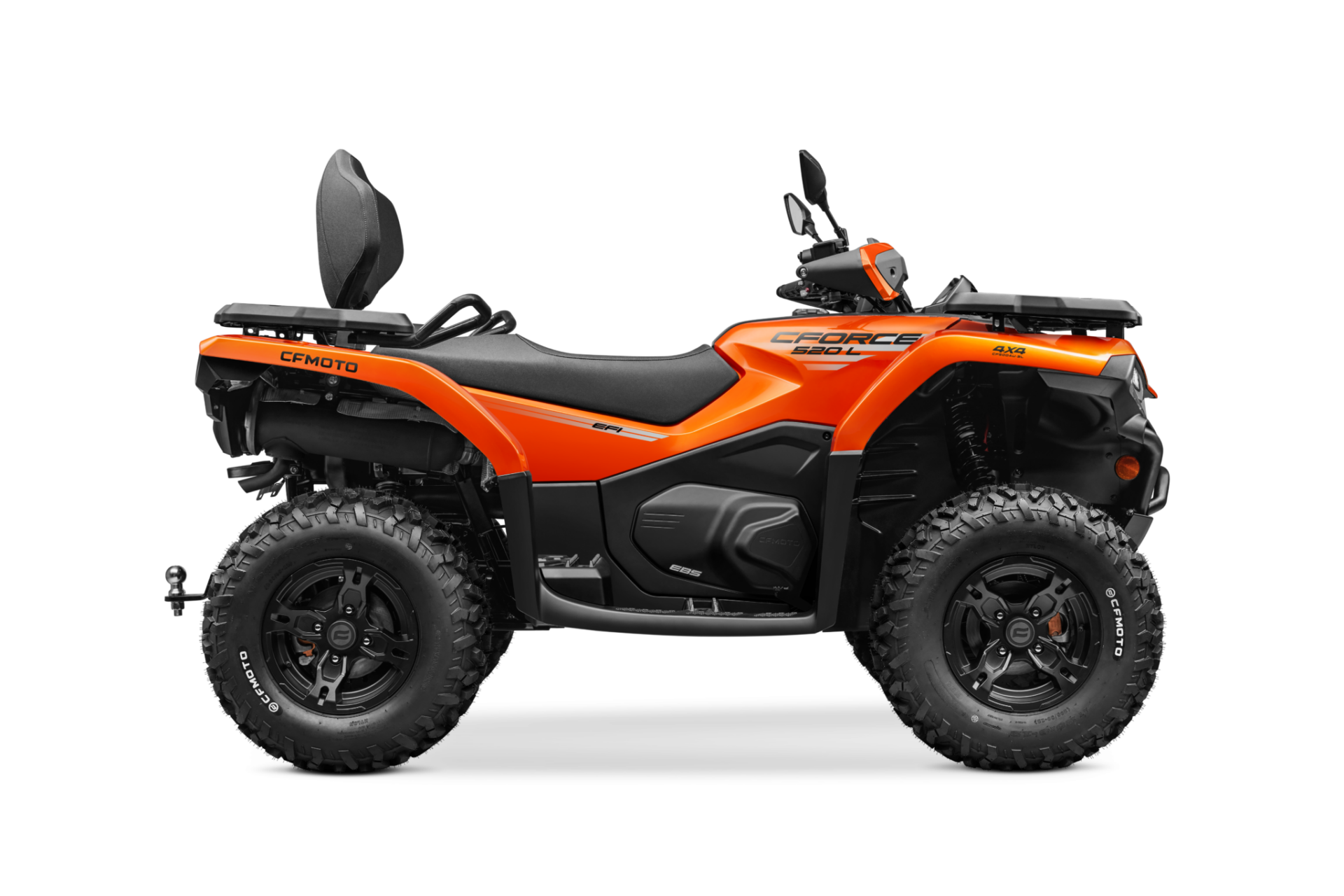 CF Moto 520 EFI EPS Fyrhjuling / ATV Orange Lång - Söderströms