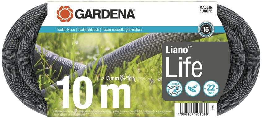 Gardena Textilslang Liano Life 10m 1/2"