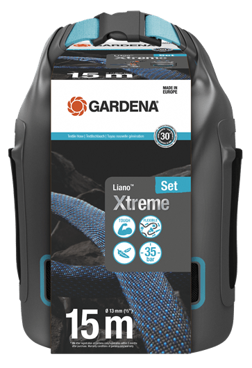 Gardena Textilslang Liano Xtreme 15 m 1/2" Set