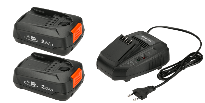 Gardena Startset P4A 2 x PBA 18 V/45 + AL 1830 CV