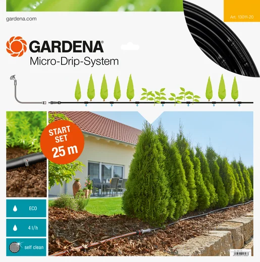 Micro-Drip-System Startpaket för plantrader M
